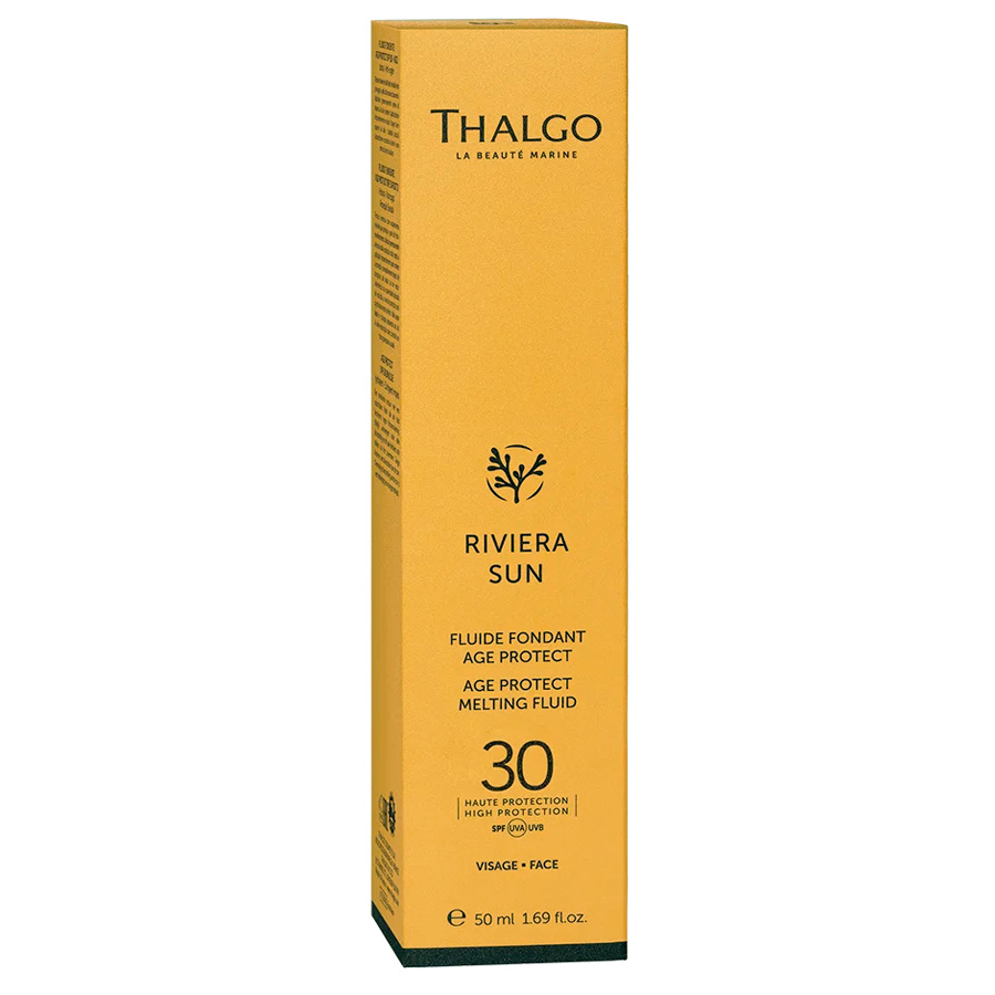  جعبه اصلی محصول فلوئید ضدآفتاب ذوب شونده آنتی ایج SPF30 تالگو در نمایندگی تالگوشیدلون 