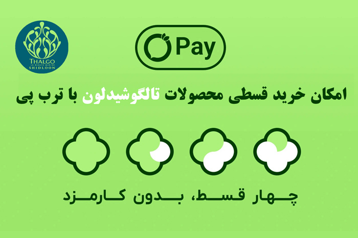 خرید اقساطی محصولات تالگوشیدلون در ترب پی 
